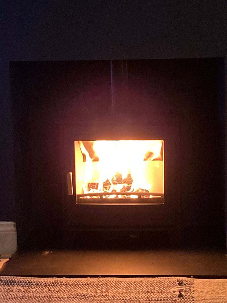 the roaring fire